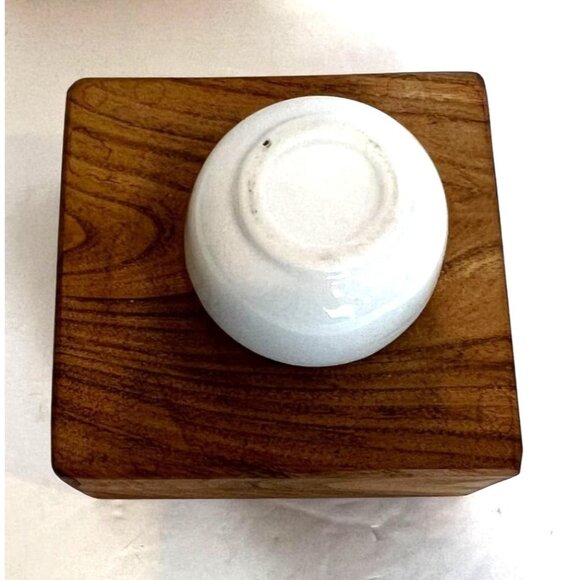 White Porcelain Mortar and Pestle Set Small Mini White Grind Mix Cocktail - Picture 7 of 8